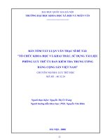 Tổ chức khoa học và khai thác, dùng tài liệu phông lưu trữ ủy ban kiểm tra trung ương đảng cộng sản việt nam 