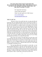 ỨNG DỤNG PHẦN MỀM VIOLET GIÚP SINH VIÊN HỆ CAO ĐẲNG TIỂU HỌC KHẮC PHỤC TÌNH TRẠNG SỬ DỤNG SAI THUẬT NGỮ, KÝ HIỆU TOÁN HỌC TRONG HỌC TẬP HỌC PHẦN TẬP HỢP VÀ LÔGIC