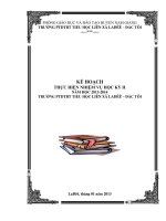 THỰC HIỆN NHIỆM VỤ HỌC KỲ II NĂM HỌC 2013-2014 TRƯỜNG PTDTBT TIỂU HỌC LIÊN XÃ LADÊÊ – ĐẮC TÔI