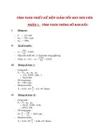 Luận văn Tính toán Thiết kế hộp giảm tốc cho máy nén viên