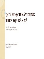 Bài giảng quy hoạch xây dựng trên địa bàn xã