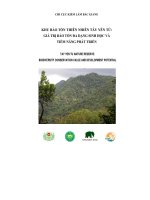 KHU BẢO TỒN THIÊN NHIÊN TÂY YÊN TỬ: GIÁ TRỊ BẢO TỒN ĐA DẠNG SINH HỌC VÀ TIỀM NĂNG PHÁT TRIỂN