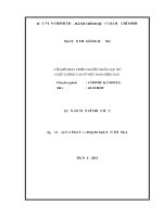 VẤN ĐỀ PHÁT TRIỂN NGUỒN NHÂN LỤC CHẤT LƯỢNG CAO Ở VIỆT NAM HIỆN NAY