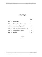 Đồ án Máy & thiết bị sản xuất vật lieu xây dựng