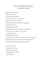 ĐỀ CƯƠNG CHI TIẾT MÔN LÝ THUYẾT VỀ GIÁO DỤC THỂ CHẤT