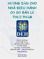 HƯỚNG DẪN CHO NHÀ ĐIỀU HÀNH CƠ SỞ BÁN LẺ THỰC PHẨM