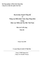 Dự án Quy hoạch Tổng thể về Nâng cao Điều kiện Cuộc sống Nông thôn trong Khu vực Miền núi Tây Bắc Việt Nam