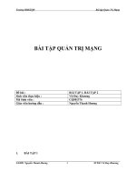 Bài tập lớn môn quản trị mạng