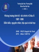 Thuyết trình khủng hoảng kinh tế tài chính ở châu á 1997   1999 diễn biến nguyên nhận, hậu quả và bài học 