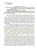 Bài dự thi giới thiệu sách cuốn CHICKEN SOUP FOR THE SOUL 20 hạt GIỐNG yêu THƯƠNG