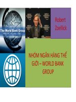 Thuyết trình chủ đề nhóm ngân hàng thế giới world bank 