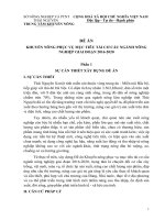 Đề án khuyến nông phục vụ mục tiêu tái cơ cấu ngành nông nghiệp giai đoạn 2016 2020