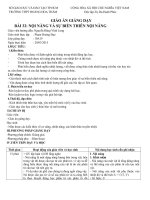 GIÁO án GIẢNG dạy bài 32 nội NĂNG và sự BIẾN THIÊN nội NĂNG 