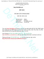 Đề minh họa môn anh đánh giá năng lực ĐHQG hà nội 2016