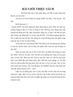 Bài thi giới thiệu sách hoàng sa trường sa là máu thịt việt nam