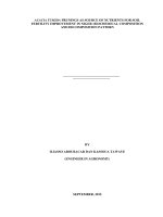Acacia tumida prunings as source of nutrients for soil fertility improvement in niger biochemical composition and decomposition pattern