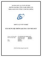 XÂY DỰNG hệ THỐNG QUẢNG cáo NHÀ đất