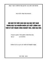 ĐỘI NGŨ TRI THỨC GIÁO DỤC ĐẠI HỌC VIỆT NAM TRONG ĐÀO TẠO NGUỒN NHÂN LỰC CHẤT LƯỢNG CAO THỜI KÌ ĐẨY MẠNH CÔNG NGHIỆP HÓA HIỆN ĐẠI HÓA