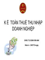 thuyết trình kế toán thuế thu nhập doanh nghiệp 