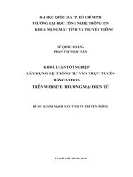 XÂY DỰNG hệ THỐNG tư vấn TRỰC TUYẾN BẰNG VIDEO  TRÊN WEBSITE THƯƠNG mại điện tử