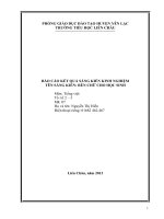 1PHÒNG GIÁO DỤC ĐÀO TẠO HUYỆN YÊN LẠCTRƯỜNG TIỂU HỌC LIÊN CHÂUBÁO CÁO KẾT QUẢ SÁNG KIẾN KINH NGHIỆM TÊN SÁNG KIẾN: RÈN CHỮ CHO HỌC SINH