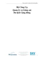 Bộ Công Cụ Quản lý và Giám sát Du lịch Cộng đồng