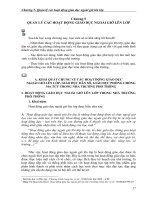 Quản lý các hoạt động giáo dục ngoài giờ lên lớp