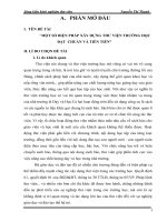 Một số giải pháp nhằm thu hút học sinh đọc sách báo  tạp chí và tìm kiếm thông tin ở thư viện trường THPT tân lập  đan phượng  hà nội 