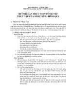 HƯỚNG DẪN THỰC HIỆN CÔNG TÁC THỰC TẬP CỦA SINH VIÊN CHÍNH QUY