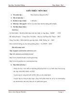 Tài liệu môn học thực hành PLC