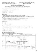 GIÁO án GIẢNG dạy bài tập bài 31 PHƯƠNG TRÌNH TRẠNG THÁI của KHÍ lí TƯỞNG 