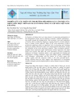 NGHIÊN CỨU CÁC NHÂN TỐ ẢNH HƯỞNG ĐẾN ĐỘNG LỰC LÀM VIỆC CỦA NHÂN VIÊN TRỰC TIẾP SẢN XUẤT Ở TỔNG CÔNG TY LẮP MÁY VIỆT NAM (LILAMA)