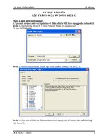 LẬP TRÌNH 8051 SỬ DỤNG KEIL C