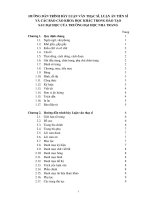 HƯỚNG DẪN TRÌNH BÀY LUẬN VĂN THẠC SĨ, LUẬN ÁN TIẾN SĨ VÀ CÁC BÁO CÁO KHOA HỌC KHÁC TRONG ĐÀO TẠO SAU ĐẠI HỌC CỦA TRƯỜNG ĐẠI HỌC NHA TRANG