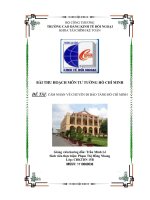 Bài thu hoạch môn tư tưởng hồ chí minh đề tài cảm nhận về chuyến đi bảo tàng hồ chí minh