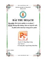 Bài thu hoạch đề tài hướng dẫn nhúng chèn các tệp kết xuất từ phần mềm toán học trong power point