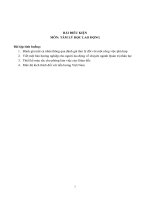 Bài tập tình huống môn tâm lý học lao động