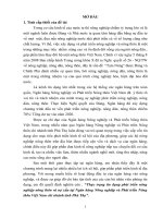 Thực trạng tín dụng phát triển nông nghiệp nông thôn và nợ xấu tại Ngân hàng Nông nghiệp và Phát triển Nôngthôn Việt Nam chi nhánh tỉnh Phú Thọ