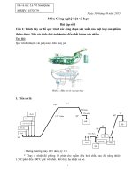 Tổng hợp bài tập và đáp án môn công nghệ bột và hạt