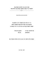 NGHIÊN CỨU THIẾT KẾ TỐI ƢU VÀ ĐIỀU KHIỂN BỘ HẤP THỤ DAO ĐỘNG CÓ BỘ CẢN VÀ LÒ XO LẮP ĐẶT PHỨC HỢP