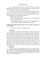 phân tích kinh tế và vai trò thông tin, hệ thống thông tin trong phân tích kinh tế doanh nghiệp liên doanh, cổ phần 
