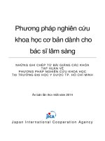 Phương pháp nghiên cứu khoa học cơ bản dành cho bác sĩ lâm sàng