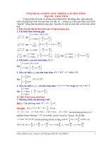 Ứng dụng lượng giác trong giải các bài toán đại số giải tích