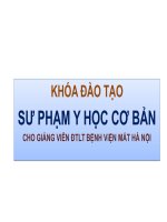 Tài liệu sư phạm y học cơ bản 