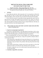 MỘT SỐ ỨNG DỤNG CÔNG NGHỆ MỚI XÂY DỰNG ĐẬP Ở VIỆT NAM