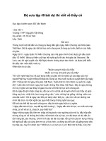 Bộ sưu tập 49 bài dự thi viết về thầy cô