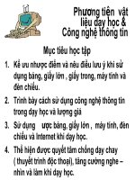 Phương tiện vật liệu dạy học và công nghệ thông tin 