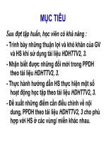 tài liệu tập huấn hướng dẫn dạy học tiếng việt 2,3 theo mô hình trường học mới