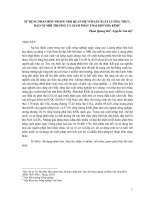 SỬ DỤNG PHÂN BÓN TRONG MỐI QUAN HỆ VỚI SẢN XUẤT LƯƠNG THỰC, BẢO VỆ MÔI TRUỜNG VÀ GIẢM PHÁT THẢI KHÍ NHÀ KÍNH