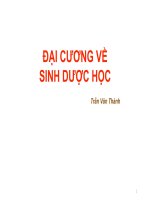 đại cương về sinh dược học